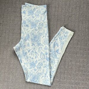 Antonio Melani Toile Leggings Blue and White Floral Women’s Size Medium